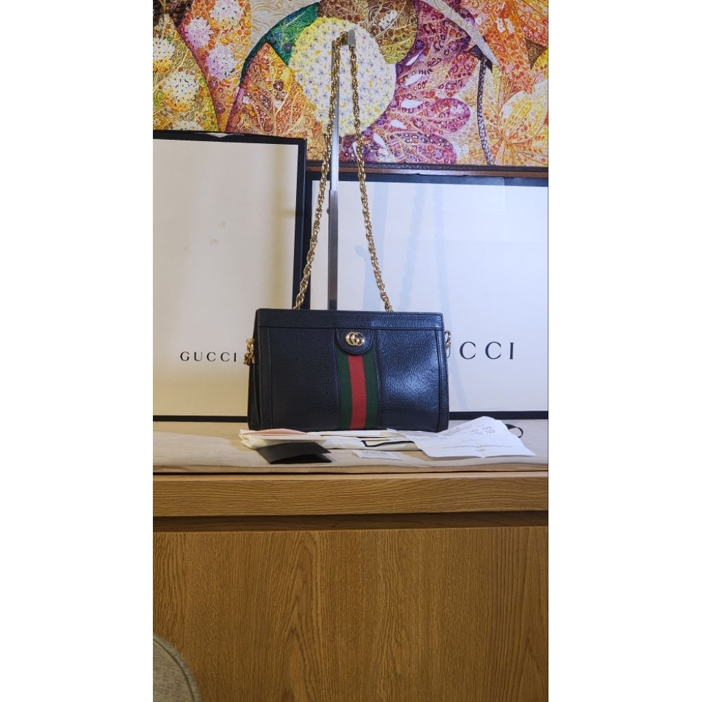 Bag Gucci Ophidia Black Leather