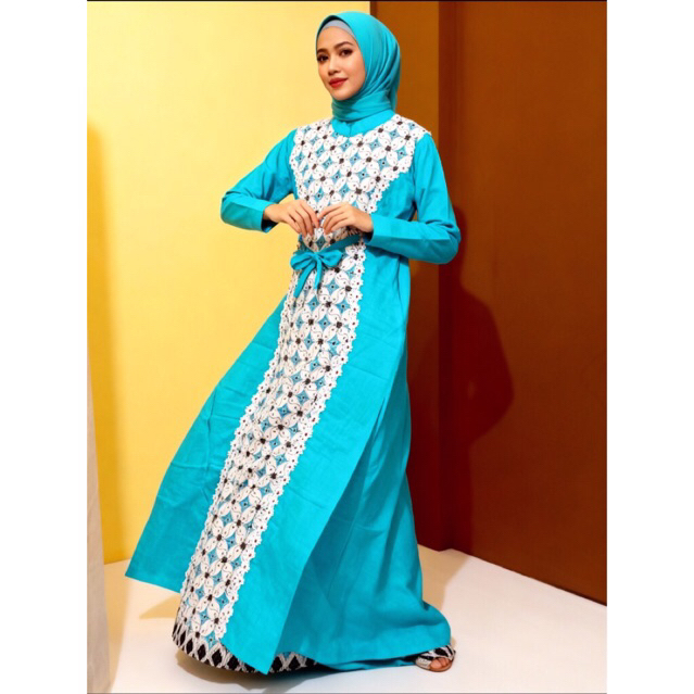 Alwara Dress | Gamis Batik Premium – Gamis Remaja Simple & Elegan Adem Viral