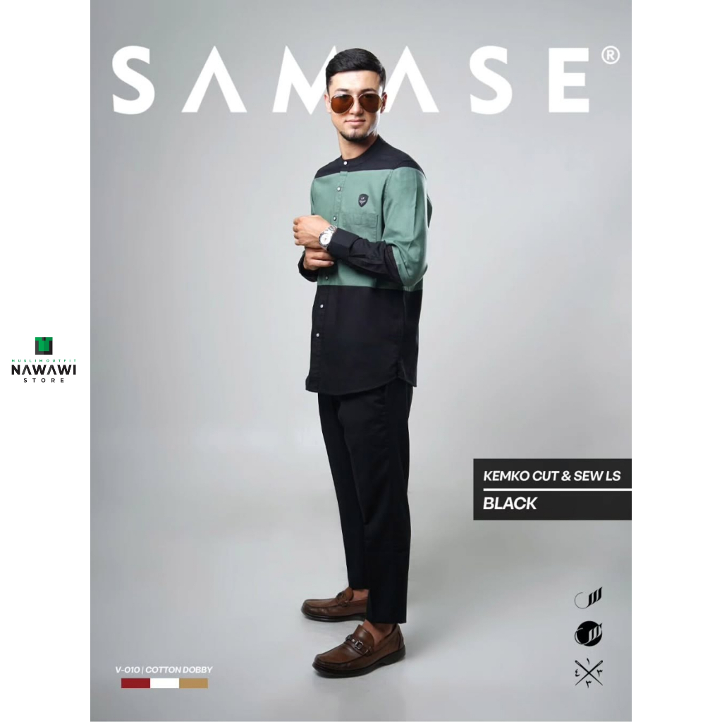 Kemeja Koko Samase V010 Lengan Panjang