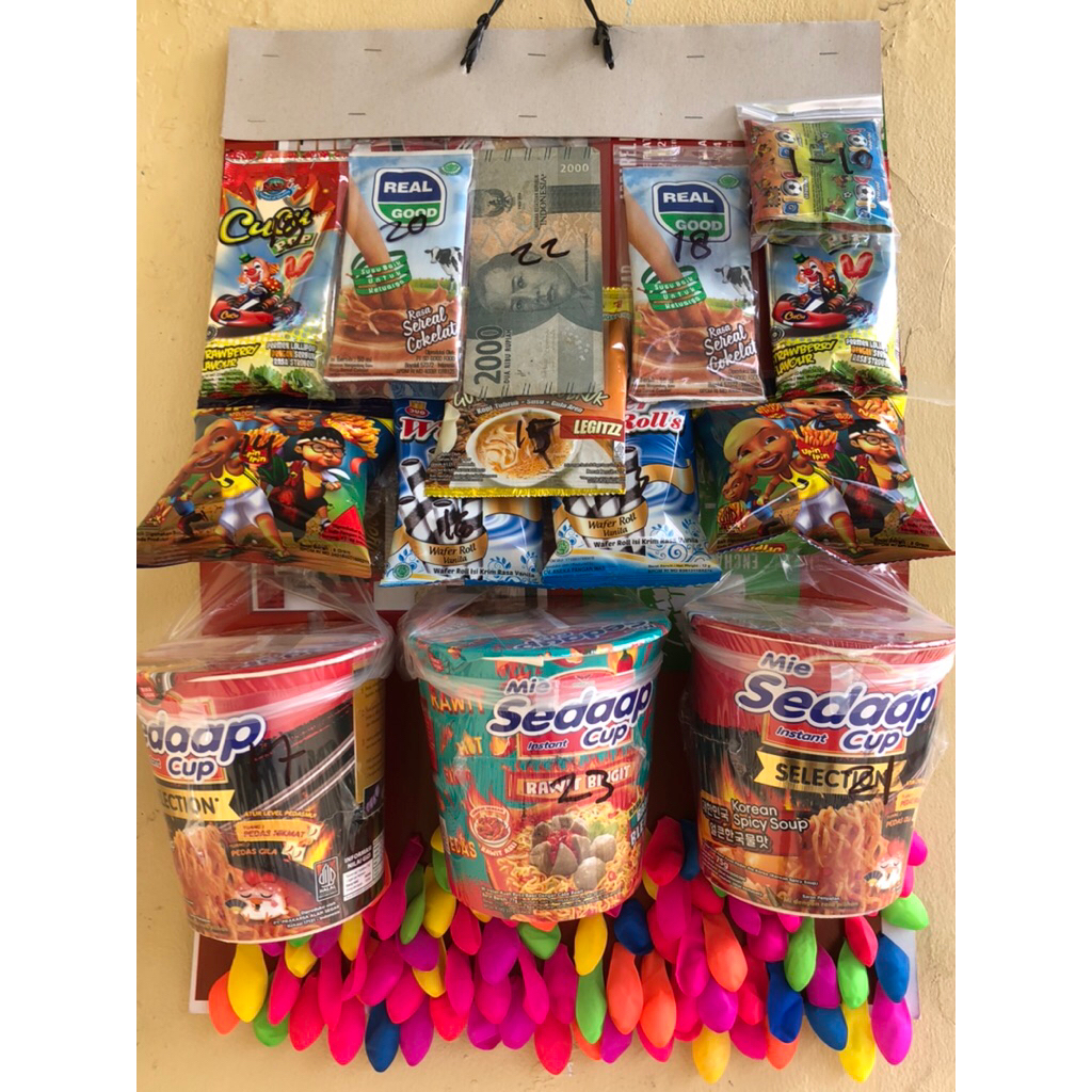 Lotre Cabutan balon berhadiah isi 100 pcs PM3