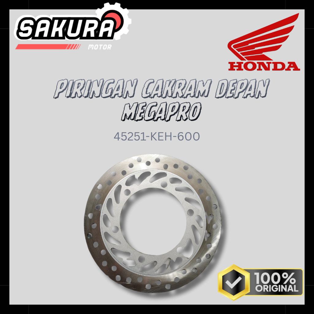 HONDA PIRINGAN CAKRAM DEPAN 45251-KEH-600 MEGAPRO ORIGINAL