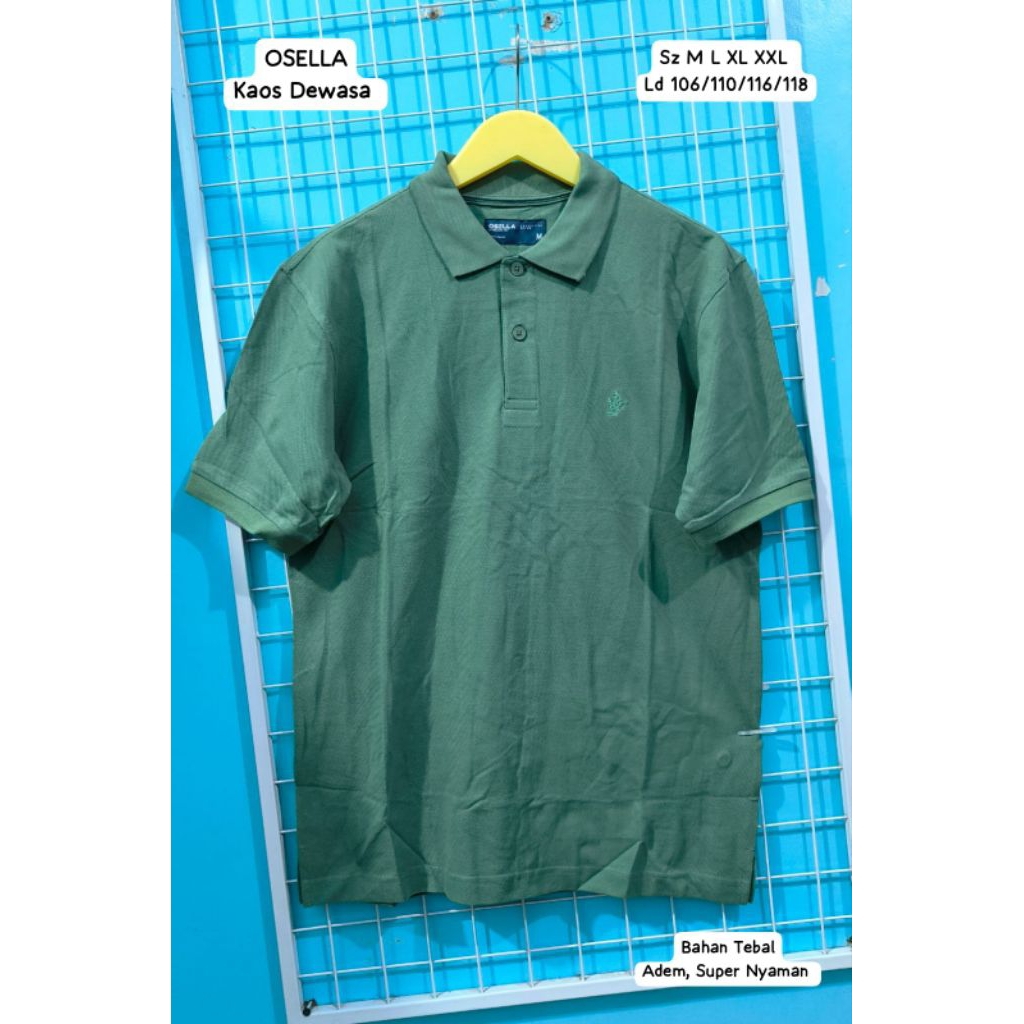 Kaos Berkerah Pria Dewasa Original Brand OSELLA