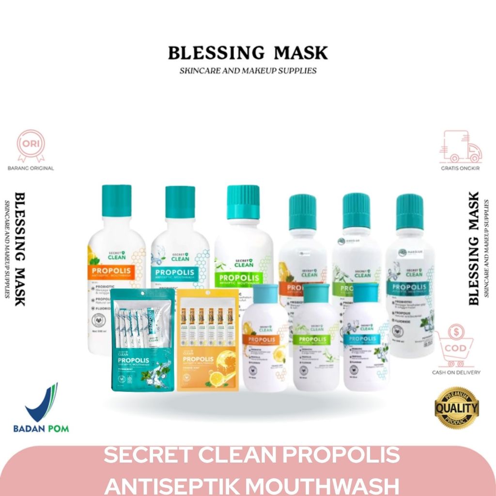Secret Clean Propolis Antiseptic Mouthwash 150ml | 300ml | 500ml