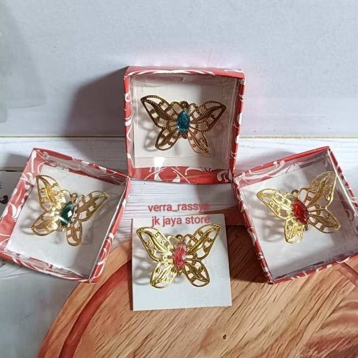 100 pcssoouvenir bros kupu kupu kemasan box kertas