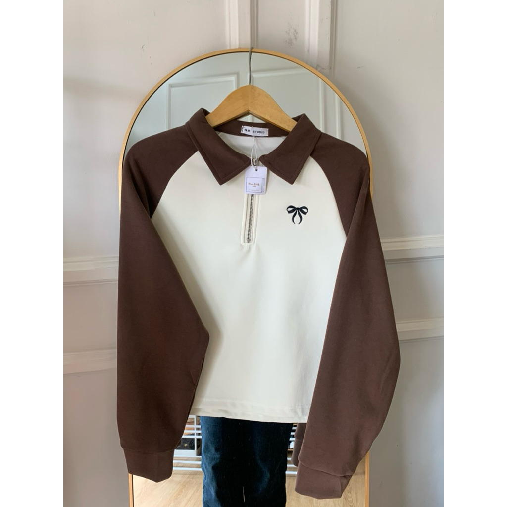 crewneck Half zipper