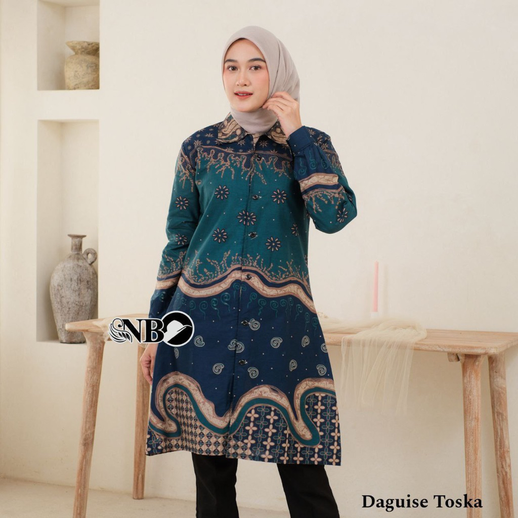 Tunik Batik modern Kancing depan Batik Couple modern