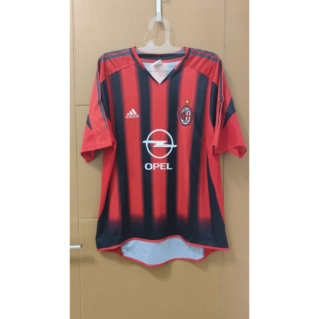 Jersey Bola AC Milan Home 2004/2005 Sheva Original XL