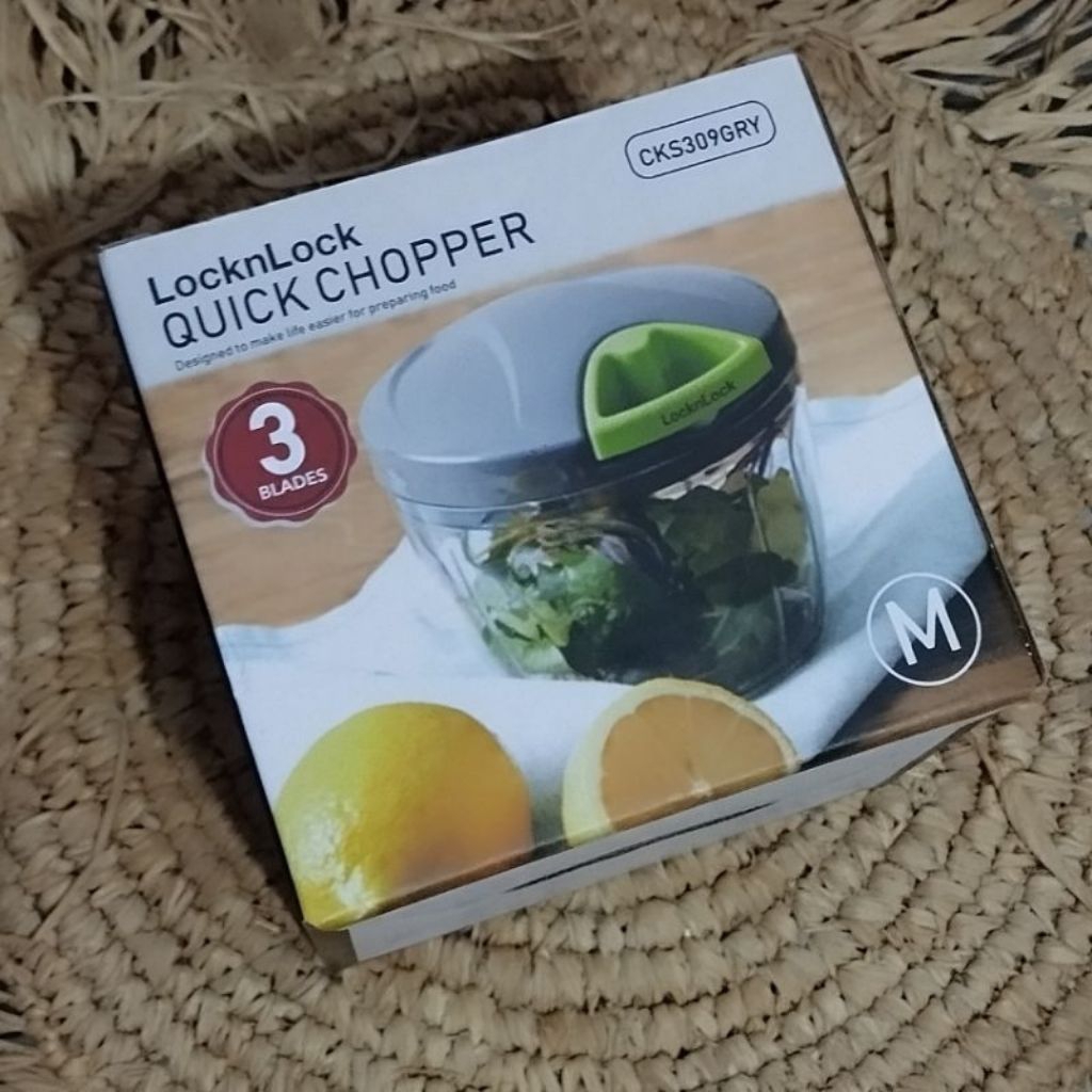 LOCK N LOCK 3 Blades Quick Chopper CKS309GRY