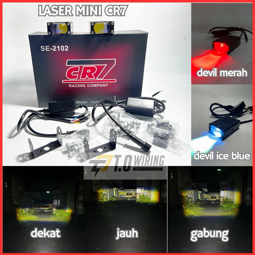 Lampu Tembak Laser Mini CR7 SE2102 Aluminium Waterproof