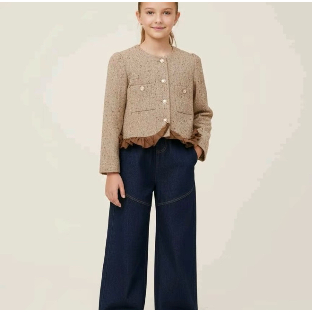 setelan anak dewasa tweed