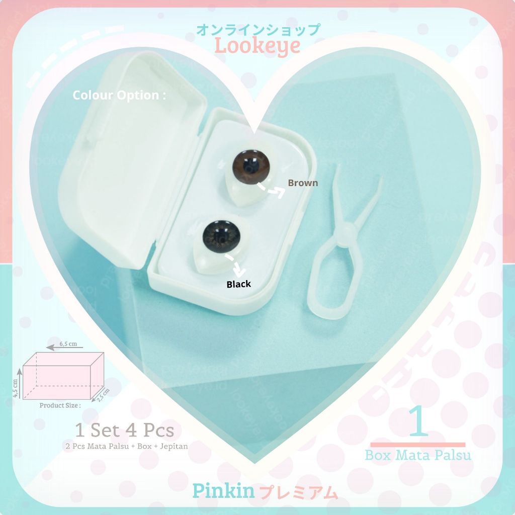 Mata Palsu Bola Mata Palsu untuk Live Trial Softlens Tester Bola Mata Fake Eyes Coba Soflens