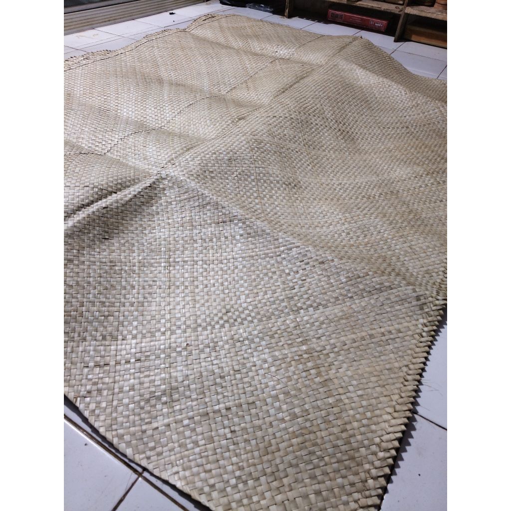 Tikar Pandan Anyaman Pandan Halus Putih / Tikar Jenazah 140*200 cm Tikar Jumbo