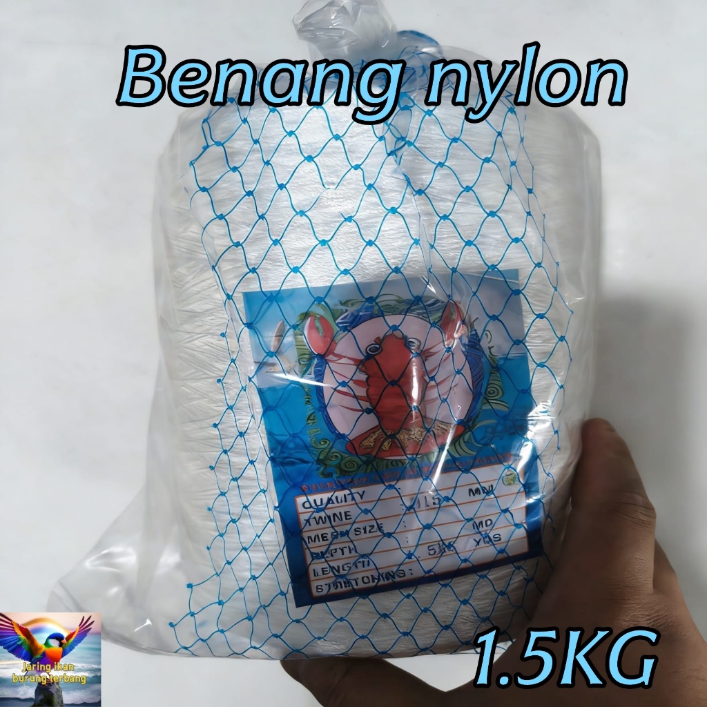 Benang nylon D12,15 1500 gram / benang rajut nylon
