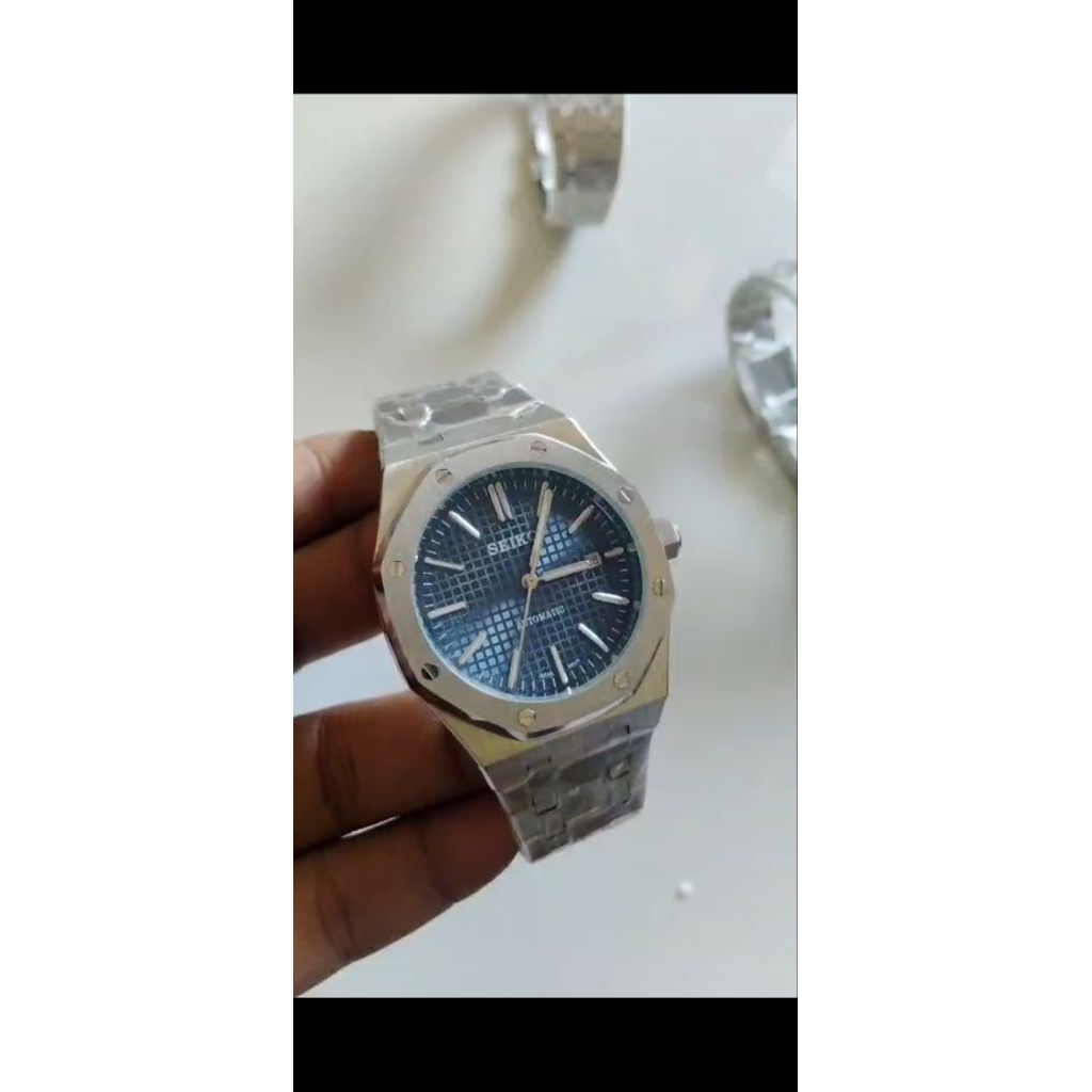 seiko mod royal oak blue dial