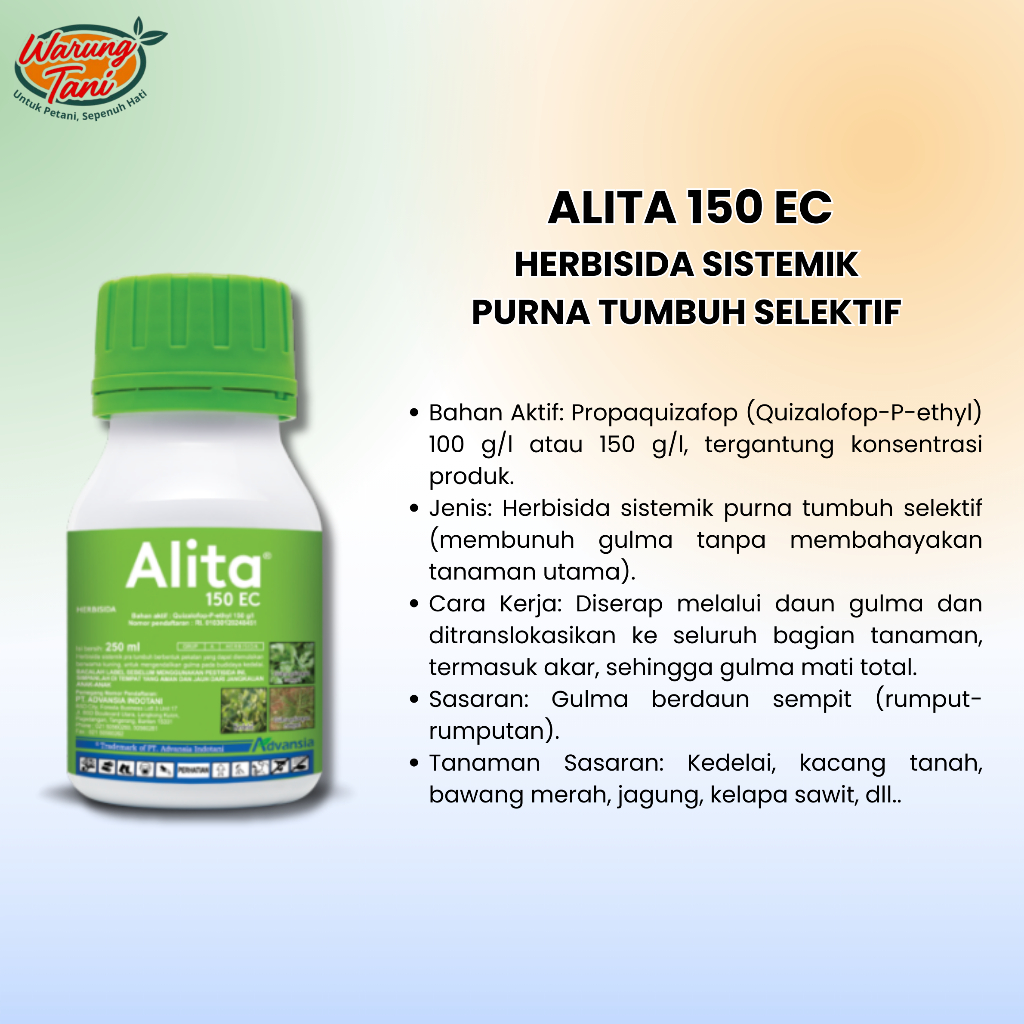 ALITA HERBISIDA SELEKTIF SISTEMIK PURNA TUMBUH