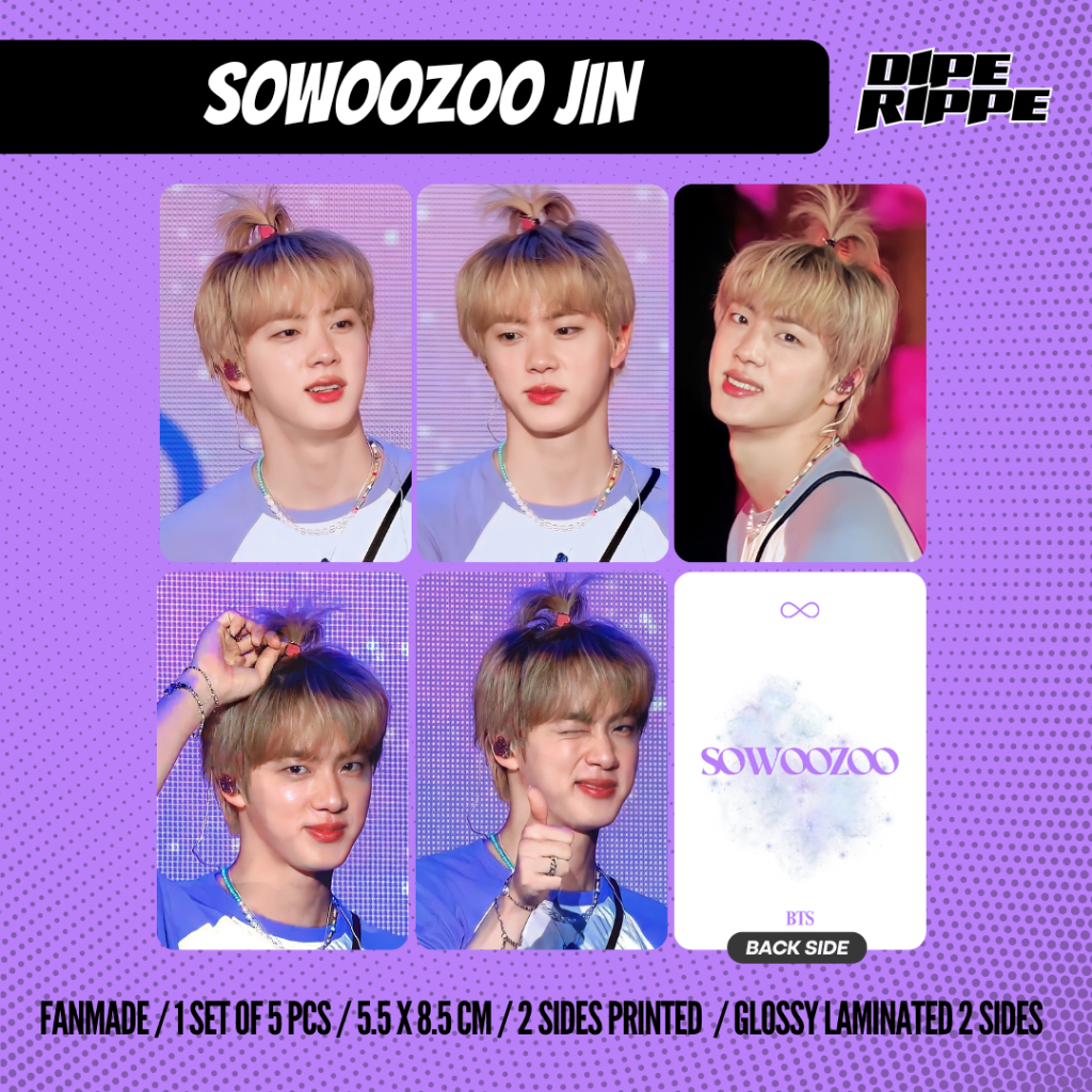 BTS - BANGTAN SWZ KIM SEOK JIN CONCERT MUSTER SOWOOZOO JIN APPLE HAIR