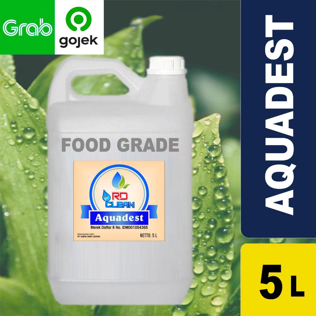 Aquadest Aquades Distilled Water RD Clean / Air suling 5L