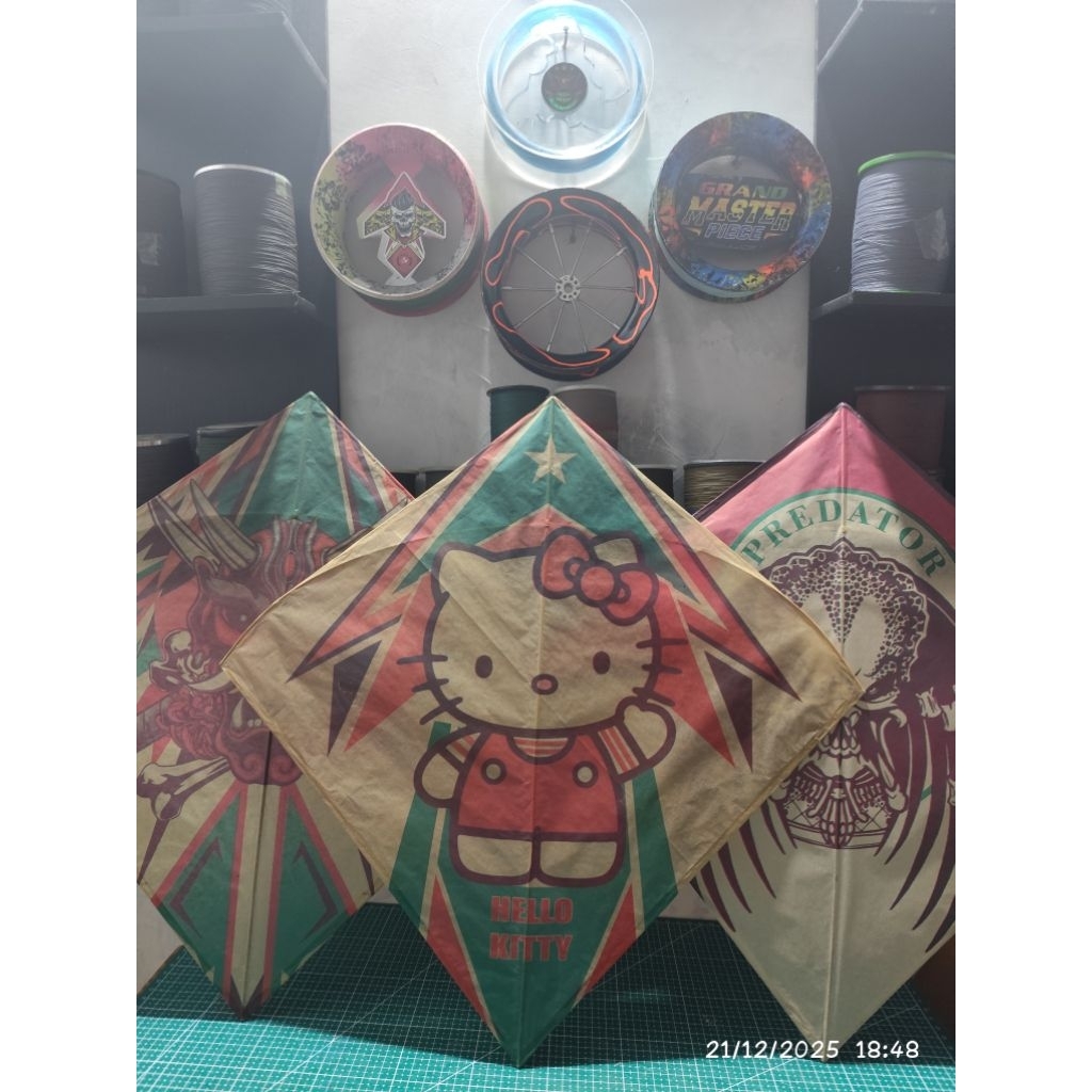 25pcs layangan seot stelan sablon