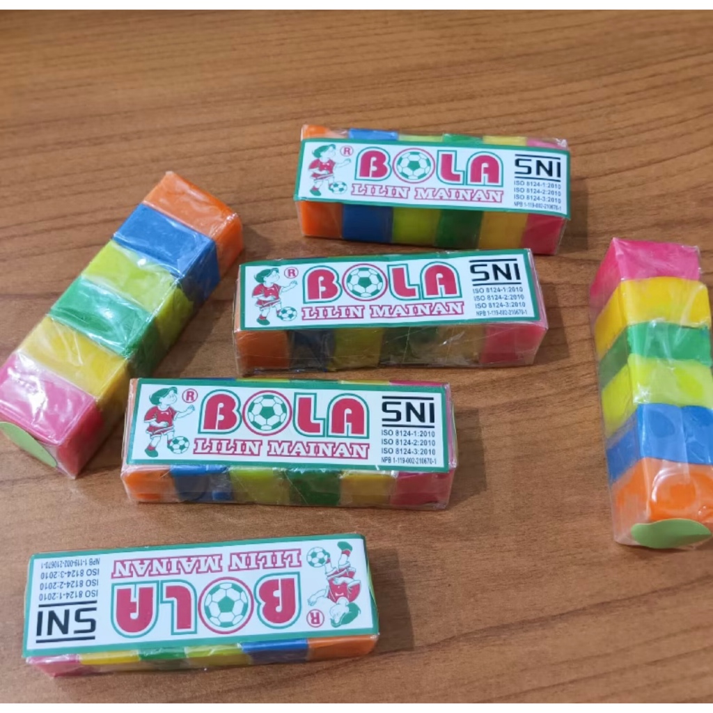 LILIN MAINAN MALAM BOLA 6 WARNA KECIL SNI