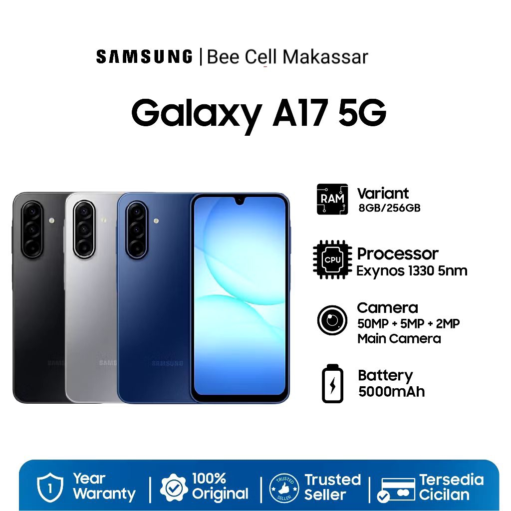 Samsung Galaxy A17 5G 8GB/256GB NFC - Garansi Resmi