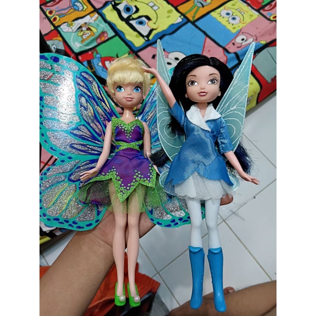 doll barbie tinkerbell & silvermist disney fairy