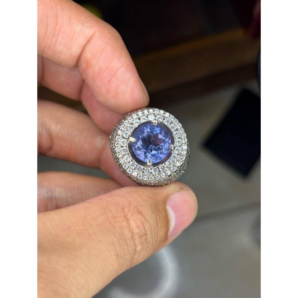 CINCIN PERMATA NATURAL COLOR CHANGE FLUORITE