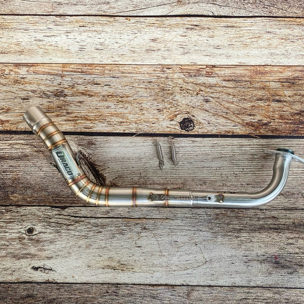 leheran knalpot non samlong original draco finishing stainless