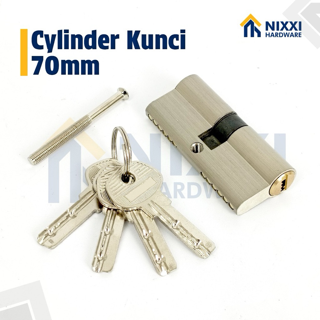 Silinder Kunci 7cm / Cylinder Kunci 70mm / Kunci Silinder / Anak Kunci Pintu Rumah / Cylinder kuning