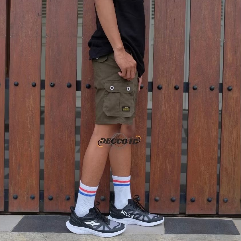 Celana pria cargo pendek atas lutut broadshort original premium