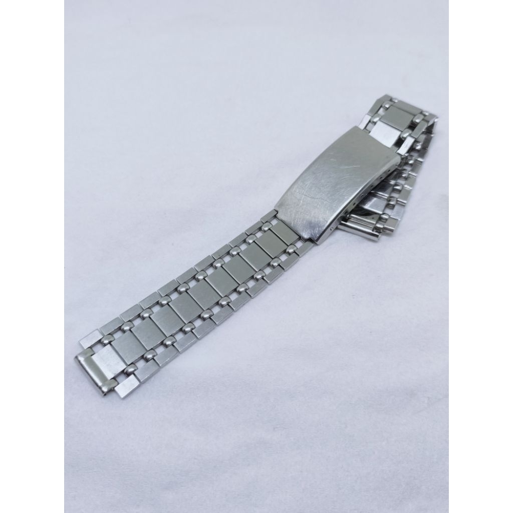 Rantai jam tangan antik stainless solid swiss made lug tengah 12mm ke 18mm vintage watch bracelet cl