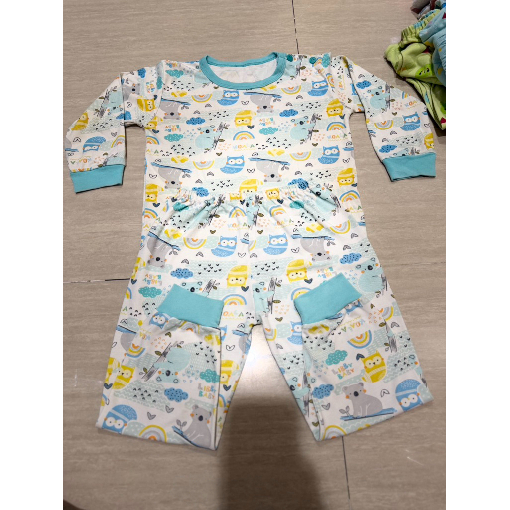 LIBBY PIYAMA BESAR 2-5 TAHUN TERBARU ANAK LAKI PEREMPUAN UNISEX / LIBBY Setelan PANJANG TIDUR SIZE B