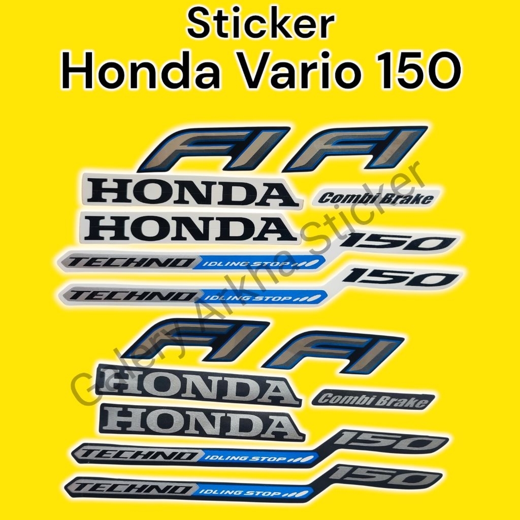 Sticker Vario 150 FI 2015 List Striping | Lis Stiker Honda 150 Idling Stop