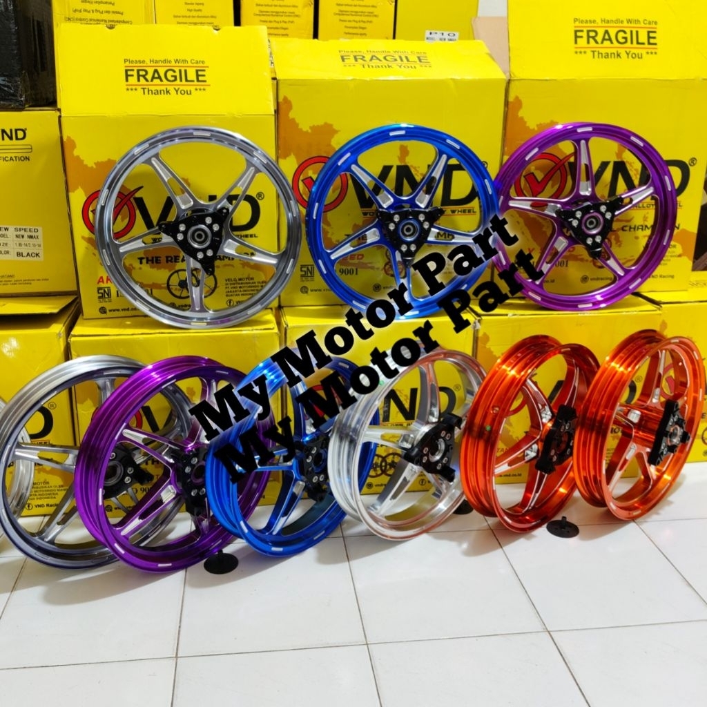NMAX VELG BINTANG LAUT VND PELEK NMAX NEO TURBO / NEW SPEED AEROX  OLD NEW ALPHA RING 14