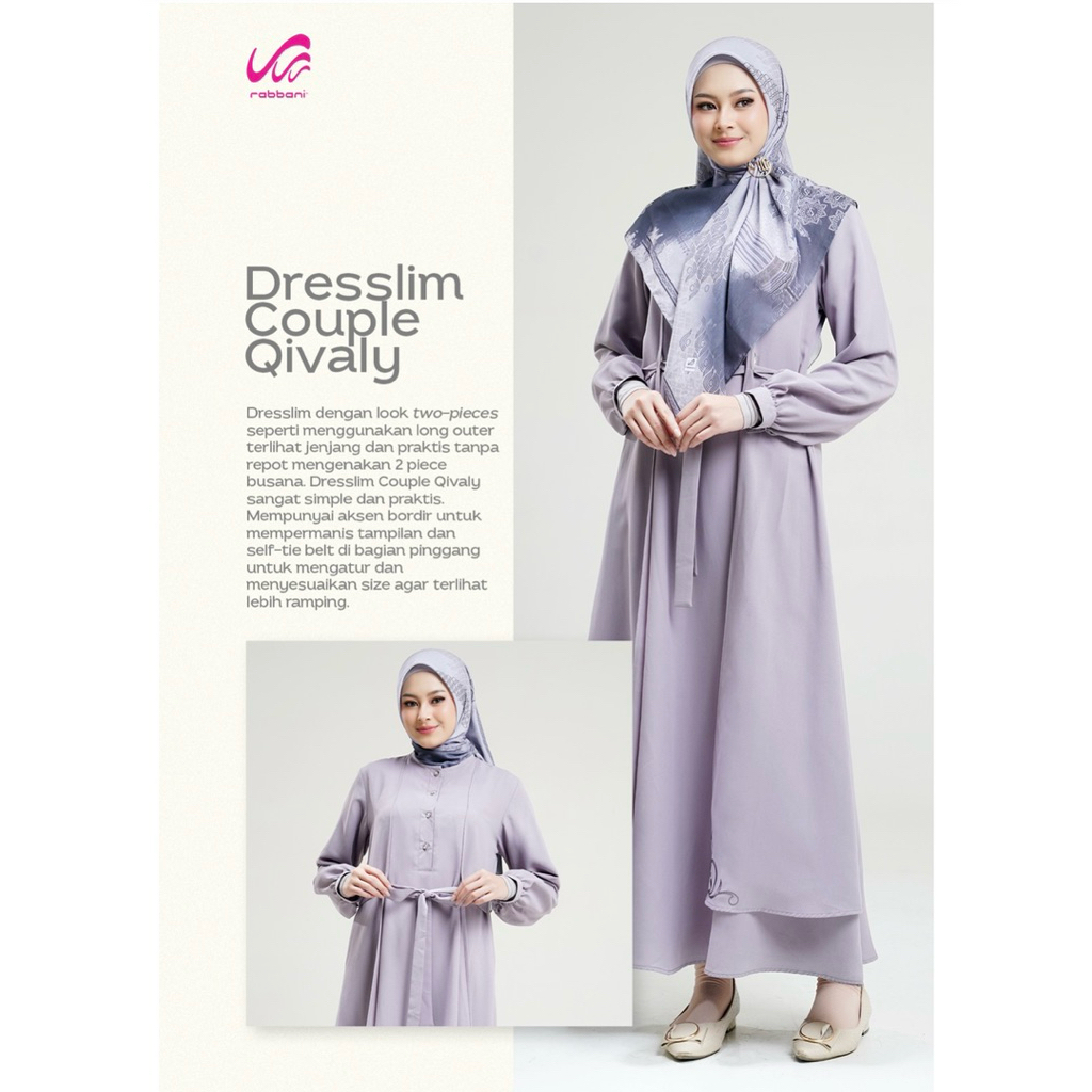 Rabbani - dress/gamis muslim DRESSLIM COUPLE QIVALY