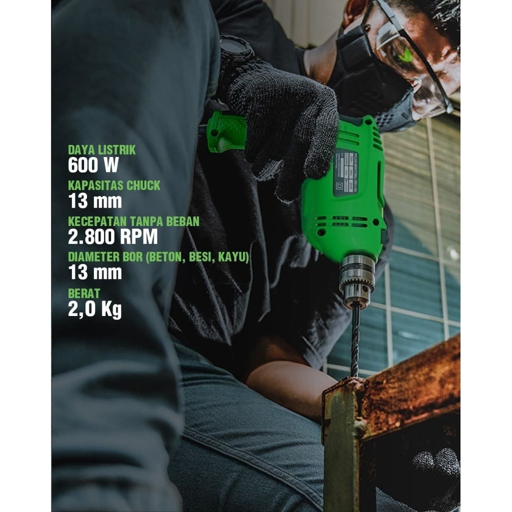 Ryu Mesin Bor Beton Aluminium Besi Kayu Baja Ringan Serbaguna Co