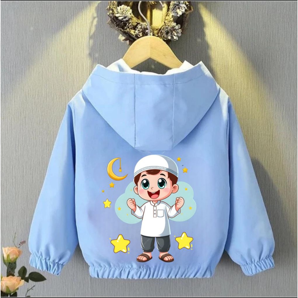 JAKET ANAK LAKI-LAKI MUSLIM/ JAKET ANAK HOODIE MUSLIM / UNTUK USIA 1-12 TAHUN
