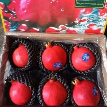 buah delima RRC super premium box high quality manis segar -+ 3,5 kg