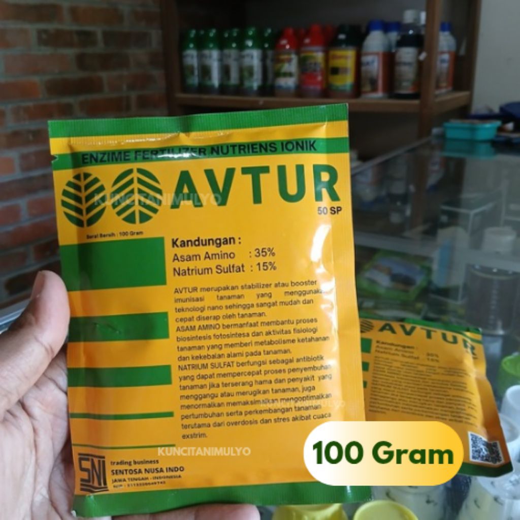 Pupuk Asam Amino AVTUR 50 WP Asam Amino plus Natrium sulfat (100 Gram)
