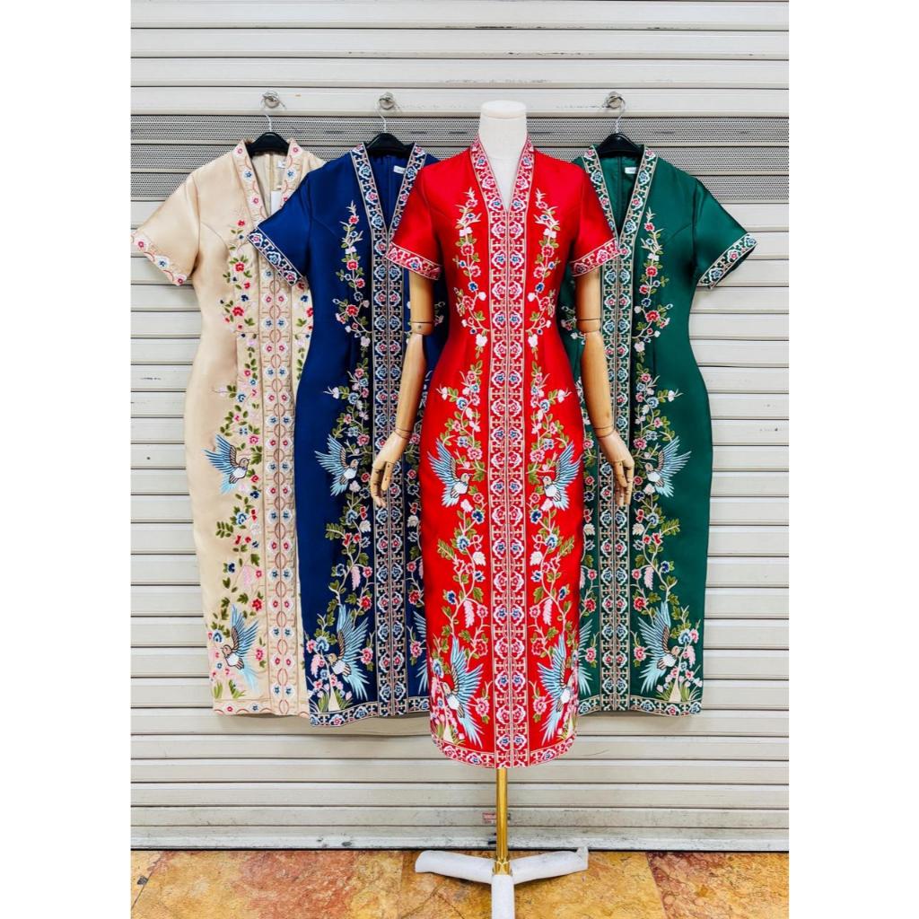 LR Boutique Midi Cheongsam Dress 013 / Dress Cheongsam/ Dress Sangjit/ Cheongsam Dress