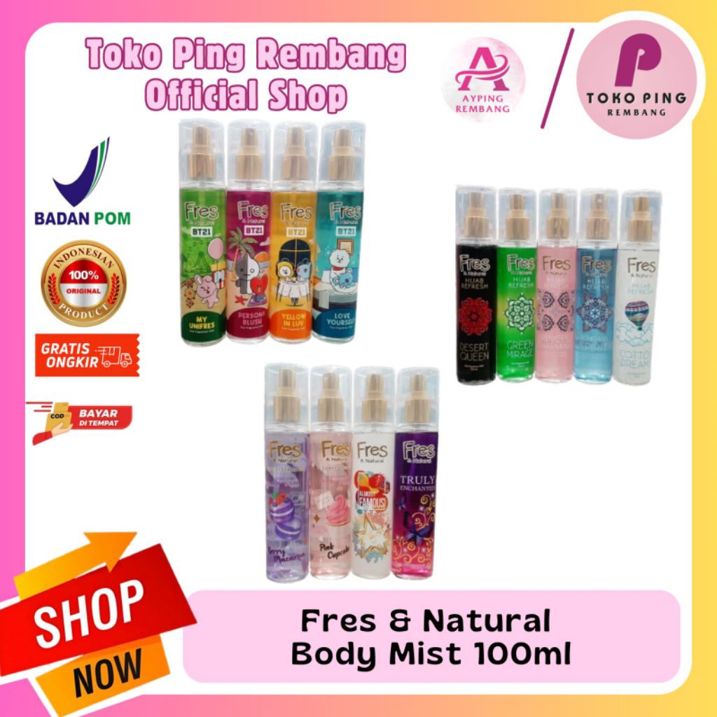 Fresh & Natural Body Mist 100ml