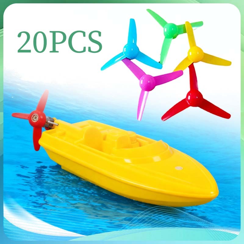 2*80mm Propeler Mini Propeller 3 Blade Propeller Rc Boat 20pcs Kipas Angin Toy Diameter