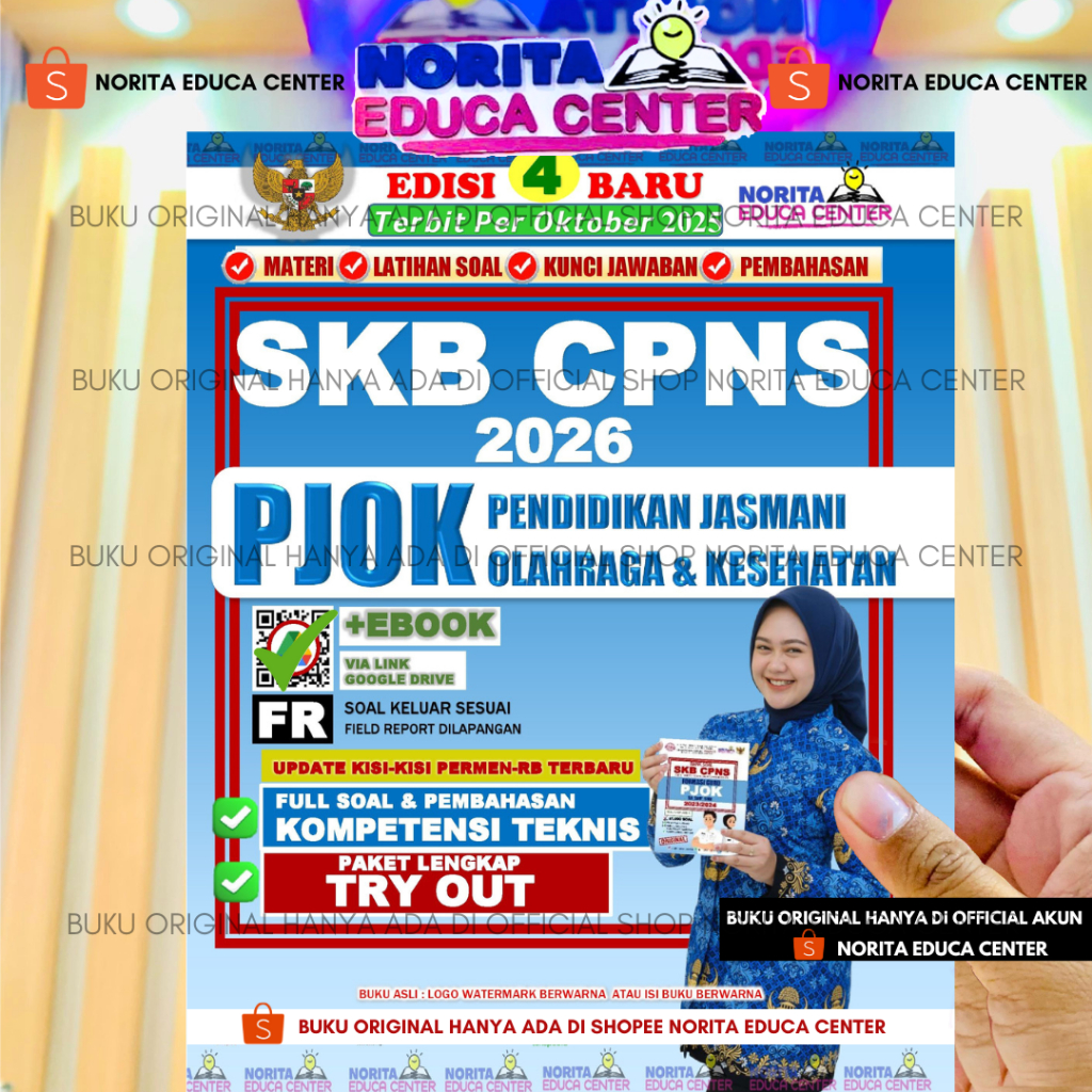 BANK SOAL SKB CPNS FORMASI GURU PJOK (PENDIDIKAN JASMANI OLAHRAGA & KESEHATAN) NORITA EDUCA CENTER
