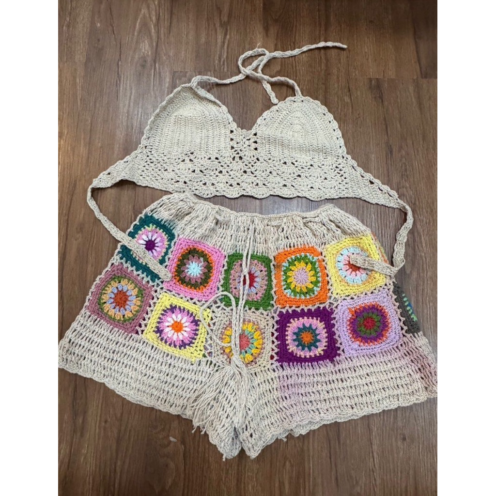 One Set Bikini Rajut Bali