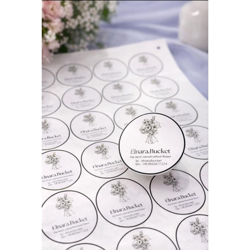 STIKER CHROMO A3 + CUTTING CUSTOM / LABEL MAKANAN / LOGO OLSHOP / LABEL KEMASAN.