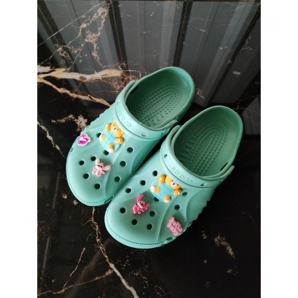 Crocs Original Reject Cutting Hijau Pastel 24cm 24.5cm Unisex