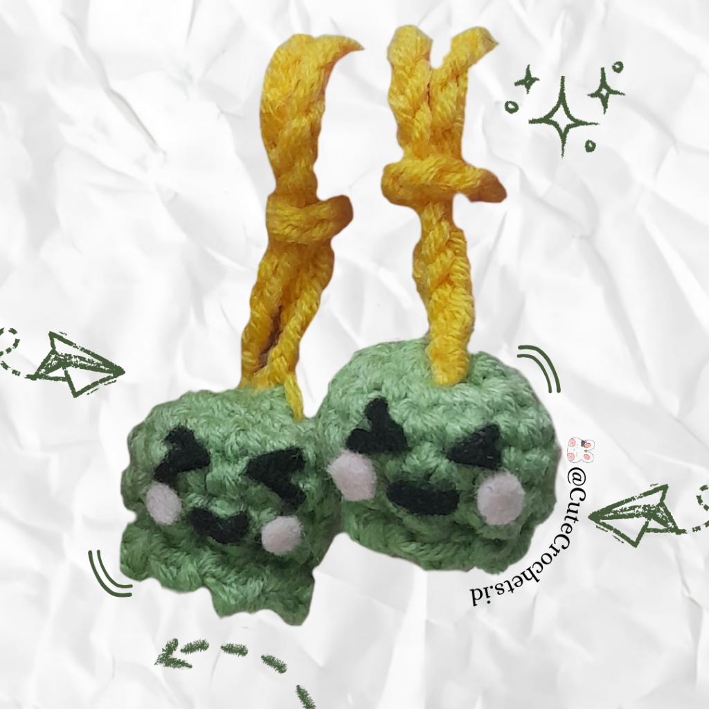 [@CuteCrochets.id] Gantungan Tas Octopus Gurita Mini Rajut Lucu & Imut Untuk Gantungan, Pengikat Kab