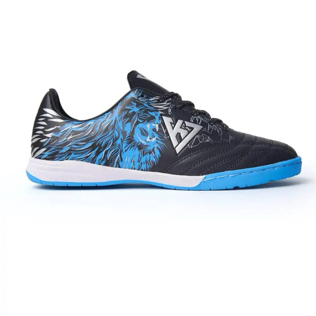 K7-SEPATU FUTSAL LION IC BLACK  BLUE - Dewasa dan Anak specs lightspeed 2 carbon sepatu futsal