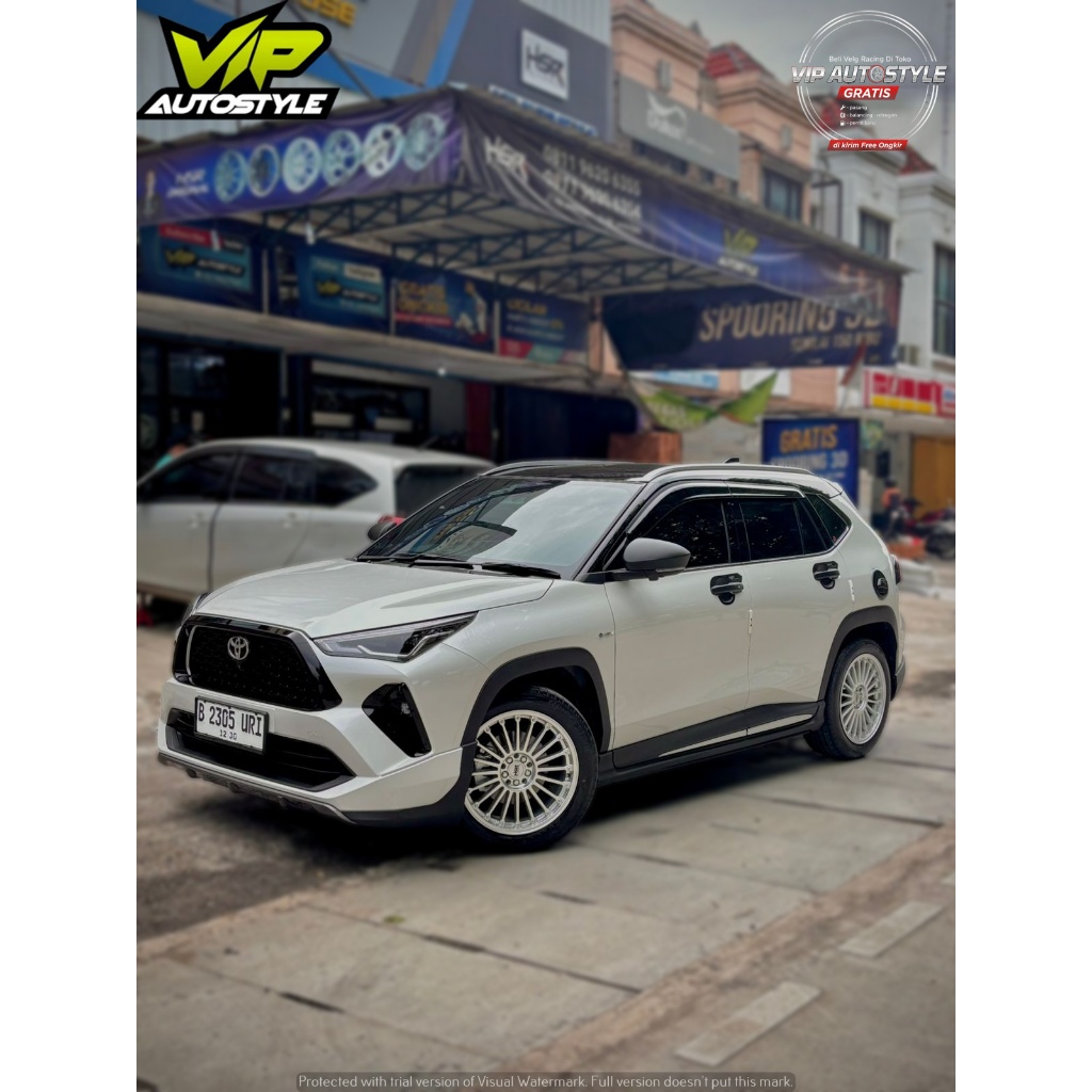 Modifikasi Yaris Cross Pakai Velg Ring 18 Type Hsr JJC ET40 Hyper Silver - Hsr Wheel Vip Autostyle