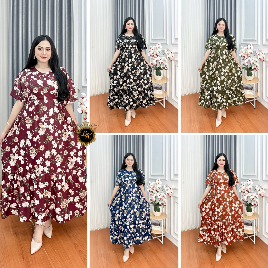 Dress Wanita |Daster Kanaya Jumbo Ld 130 | Dress Big Size Women | Dress Kanaya Jumbo| Daster Jumbo K