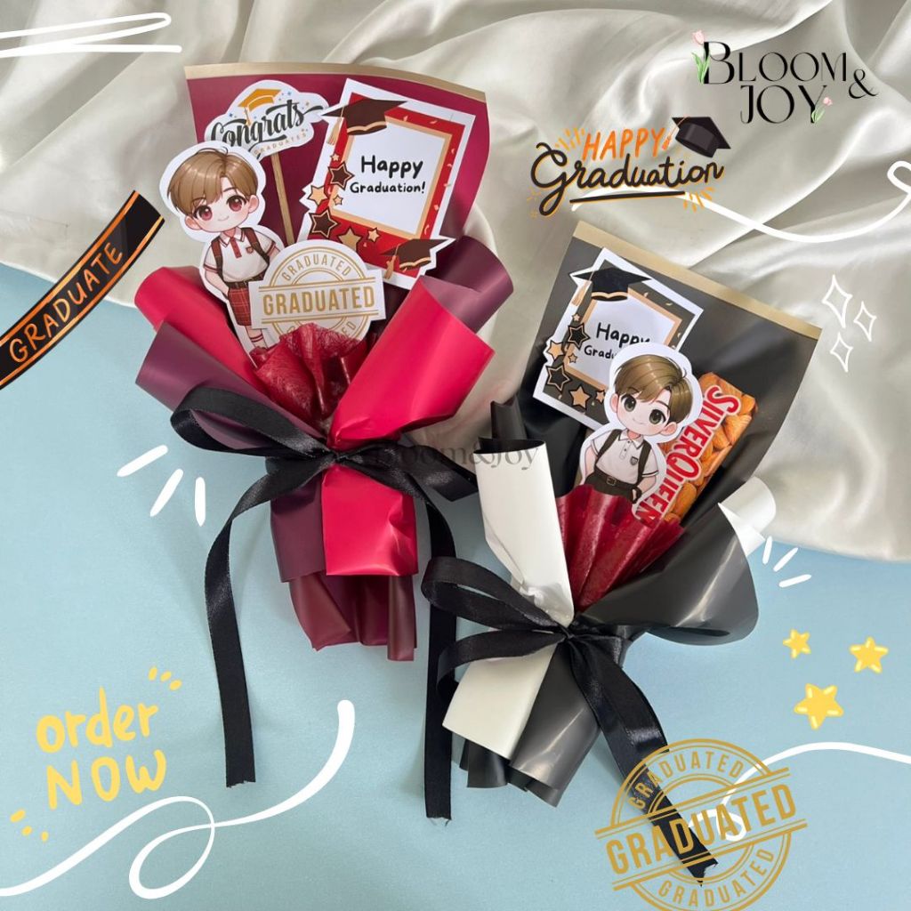 [BUKET TOPER] Buket Bucket Bunga Toper Topper Wisuda Perpisahan Kelulusan Graduation Anak Tk Sd Mura